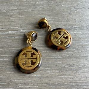 Tory Burch Tortoise Dangly Earrings